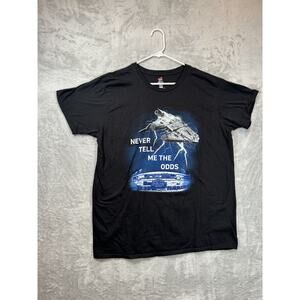 Chicago Cubs Shirt Adult Extra Large Black Never Tell Me The Odds Baseball Fan